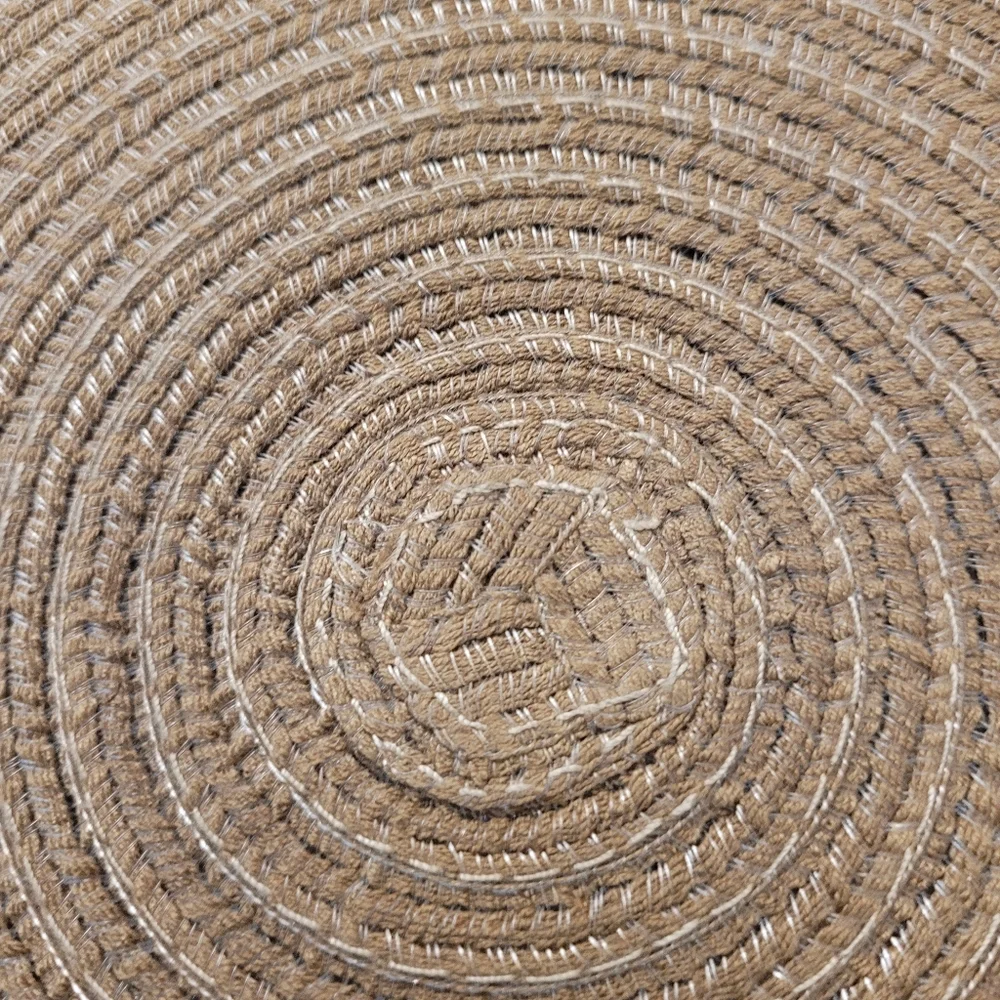 Set Of 4 Round Woven Braided Placemats 15